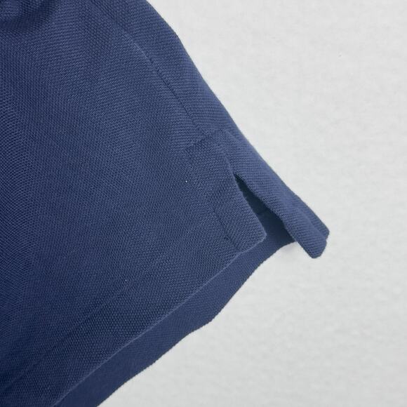 Polo Ralph Lauren Custom Slim Fit Polo Shirt Navy Multi Color Collar Logo Size L - Picture 5 of 9